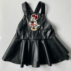 Minnie Mouse Overall Jumper Size 18 Months Faux Leather. Only worn  no once EUC